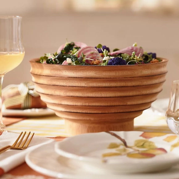Anthropologie Other - New Anthropologie Samba Tropical Hardwood Serving Bowl